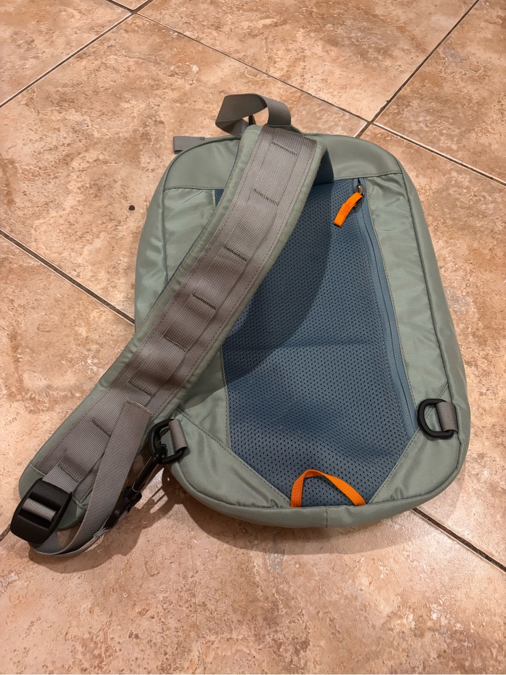 cotopaxi sage green backpack with blue trim - Picture 2 of 6